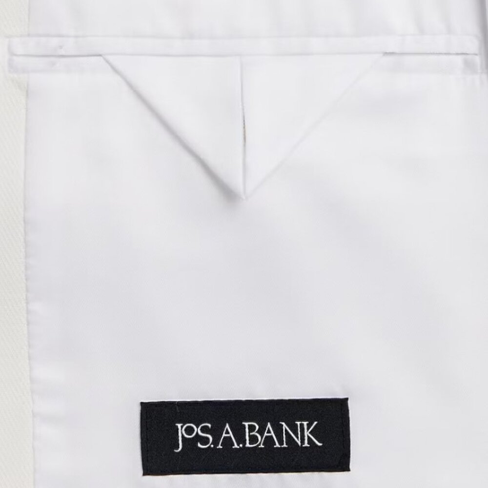 Jos. A. Bank Slim Fit Linen Blend White Suit Jacket - Picture 4 of 4